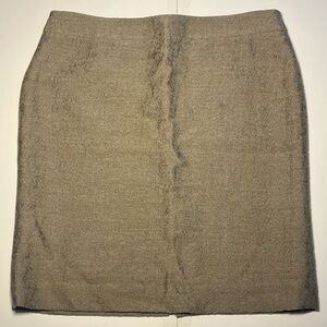 Armani Collezioni Women’s 12 Beige Jacquard Pencil Skirt Italian Luxury Classic